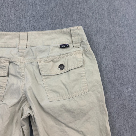 Patagonia Shorts Women 0 Beige All Wear Capris 100% Organic Cotton Bermuda 55392 - Picture 14 of 16